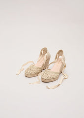 Wedge Espadrille - Gold