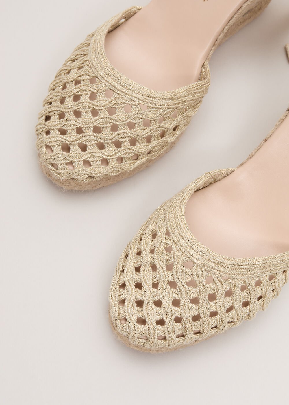 Wedge Espadrille - Gold
