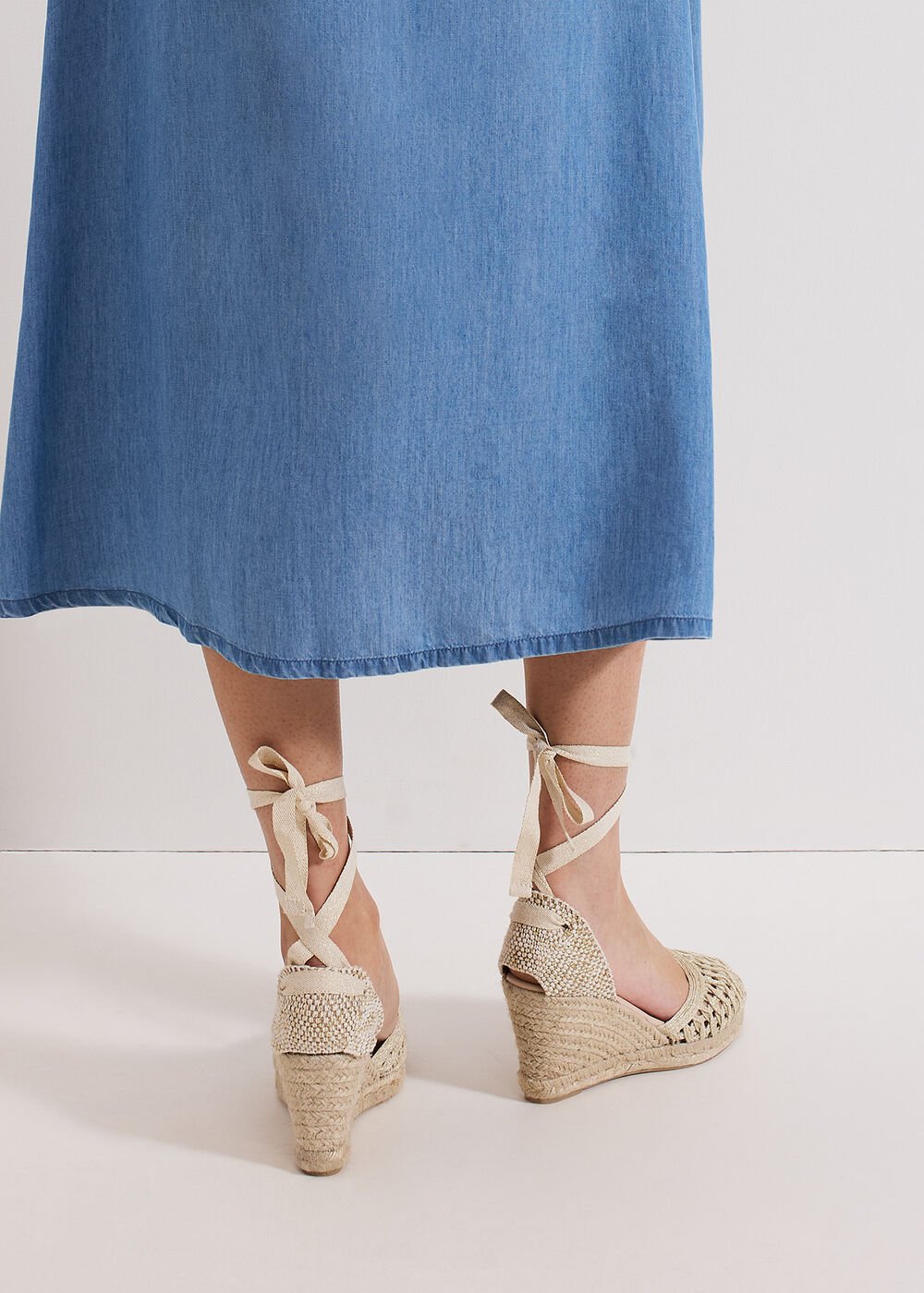 Wedge Espadrille - Gold