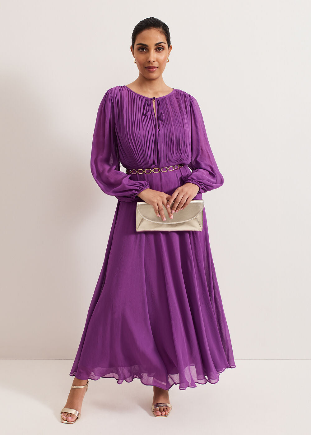 Petite Amal Dress - Purple