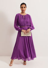Petite Amal Dress - Purple