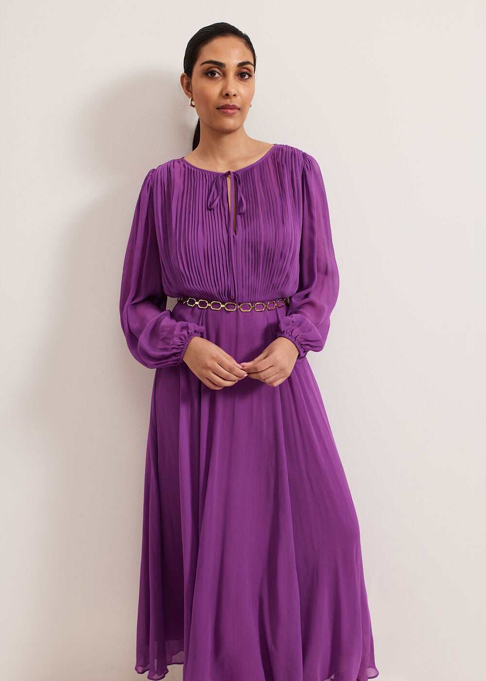 Petite Amal Dress - Purple