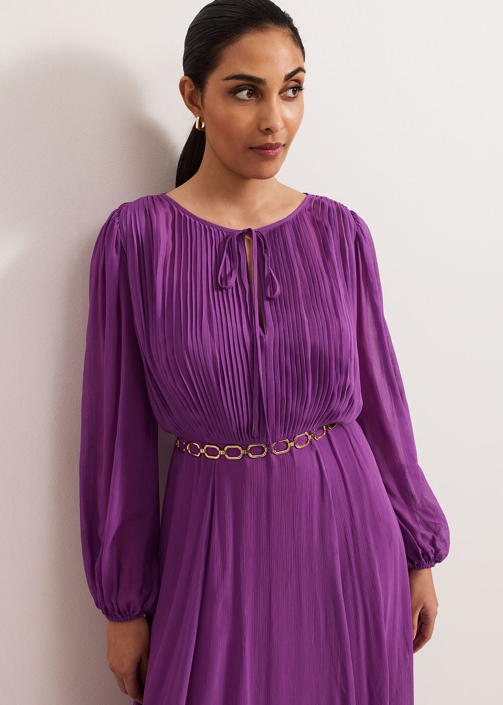 Petite Amal Dress - Purple