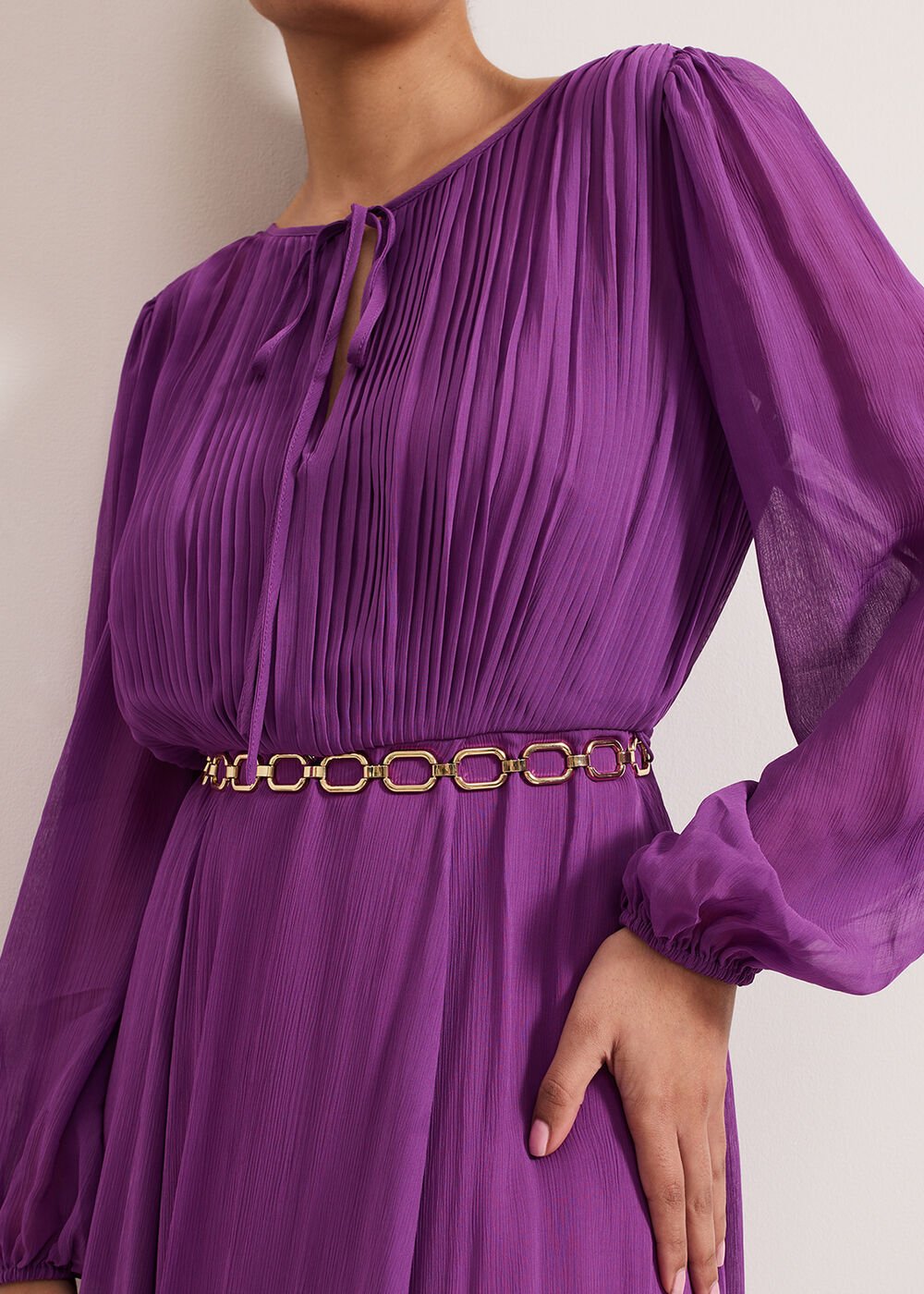 Petite Amal Dress - Purple