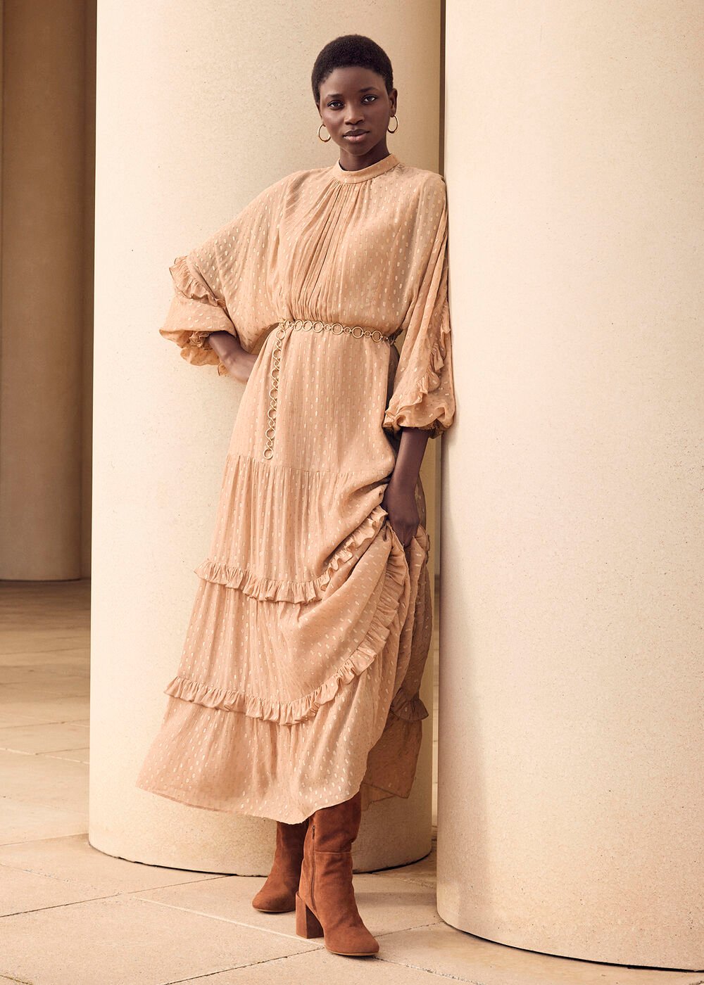 Priscilla Maxi Dress - Pale Pink
