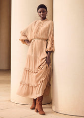Priscilla Maxi Dress - Pale Pink