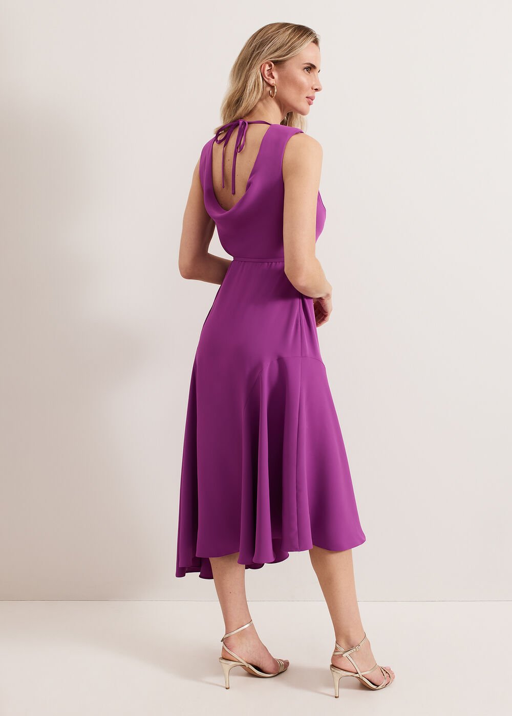 Maya Plain Dress - Purple