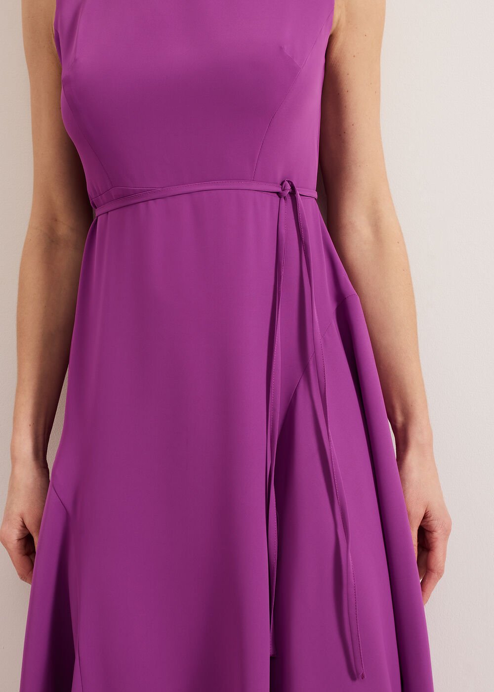 Maya Plain Dress - Purple