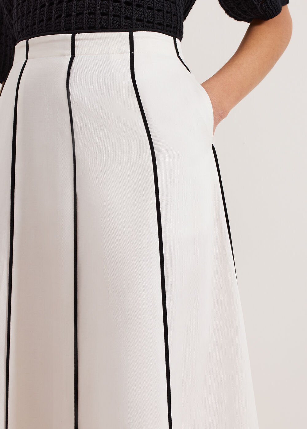Rhoden Linen Skirt - White
