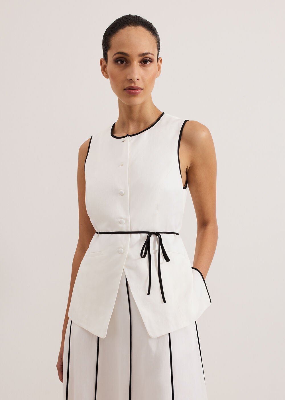Rhoden Waistcoat - White