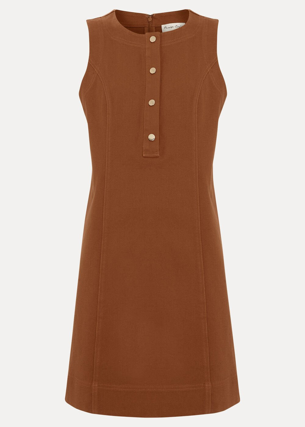 Janah Denim Dress - Brown