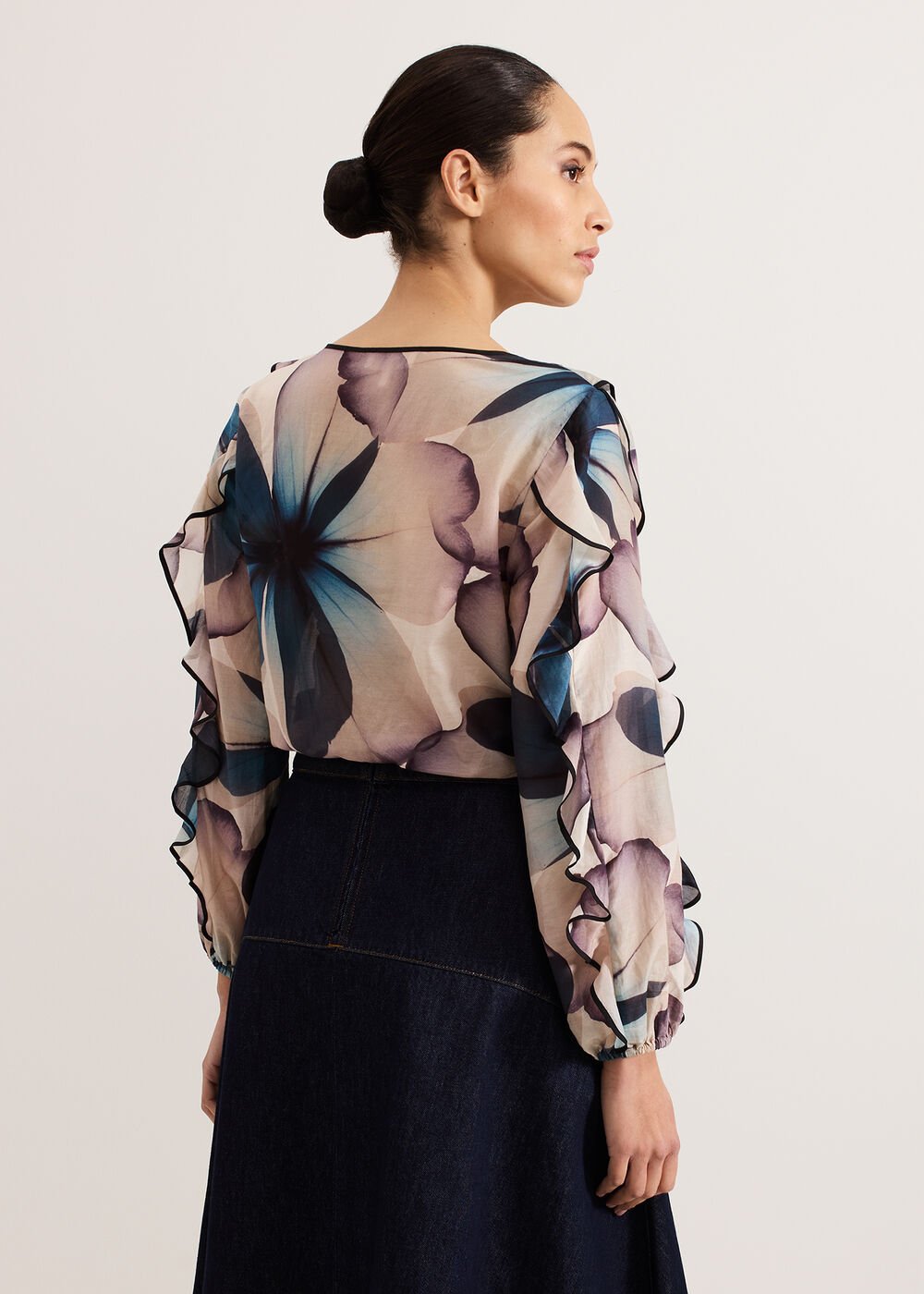 Cosmos Silk Blouse - Multi-Coloured