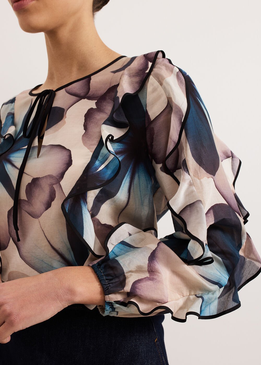 Cosmos Silk Blouse - Multi-Coloured
