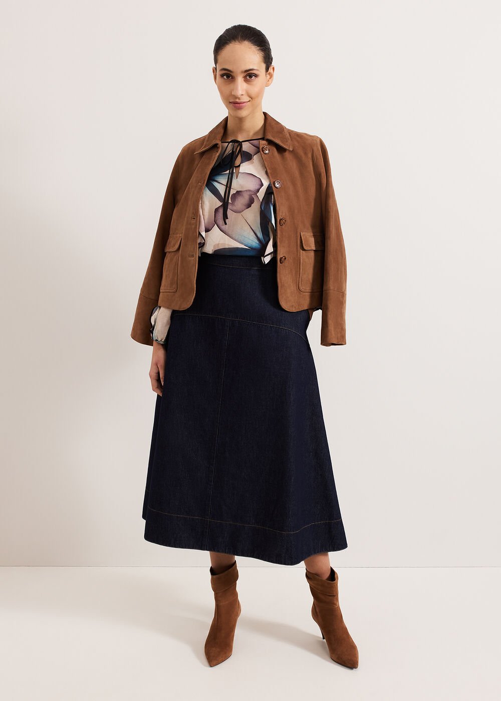 Cosmos Silk Blouse - Multi-Coloured