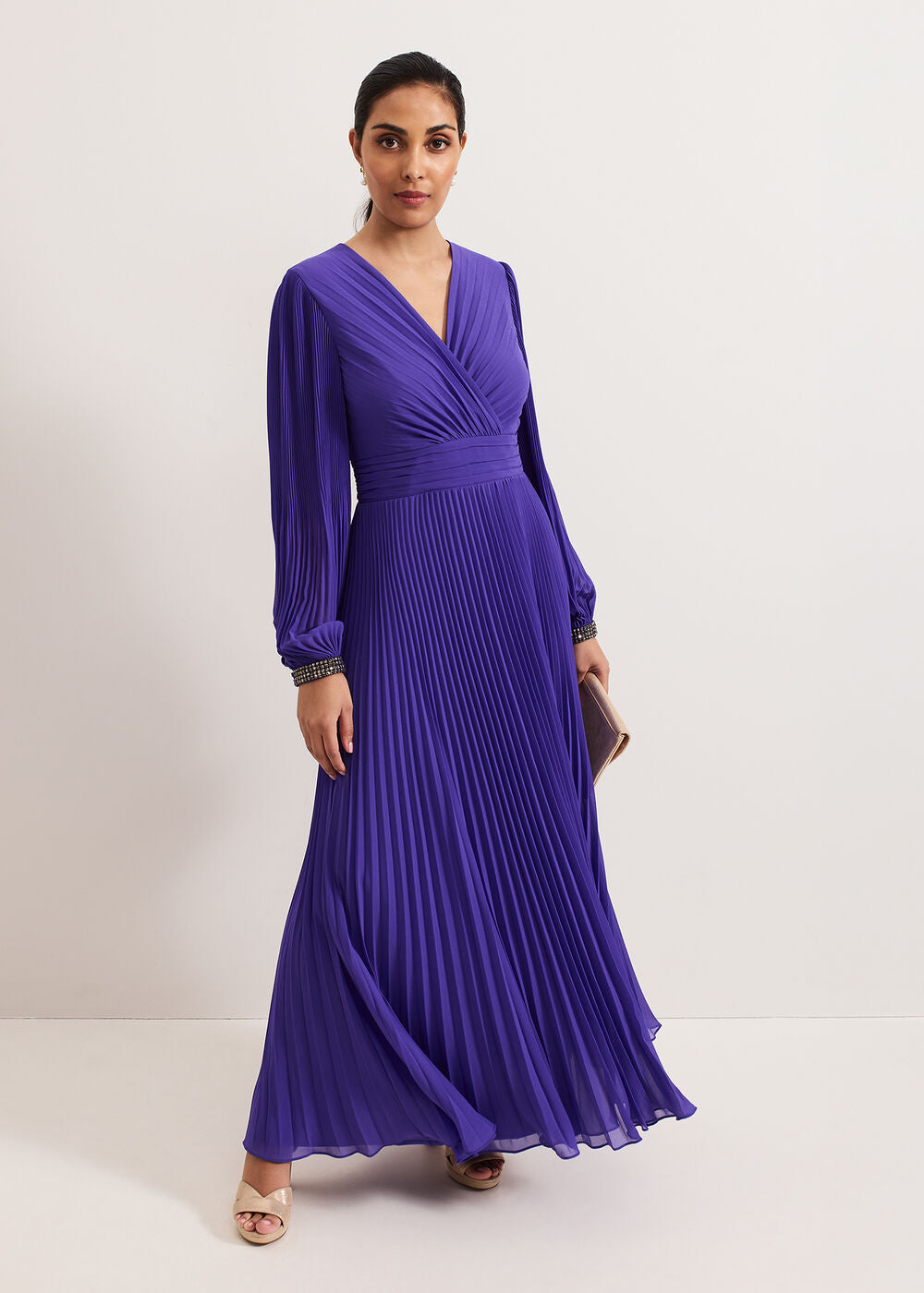 Petite Beaded Dress - Purple