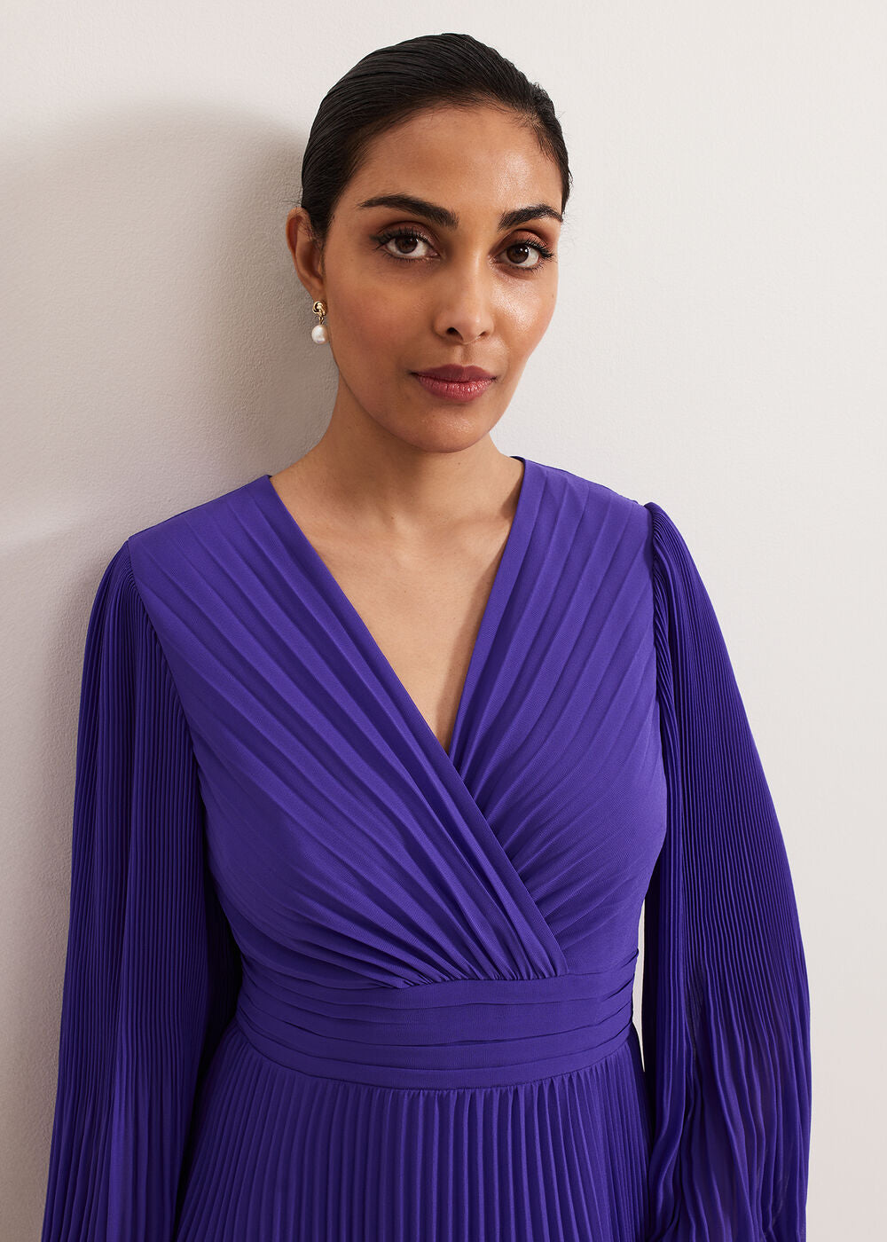 Petite Beaded Dress - Purple