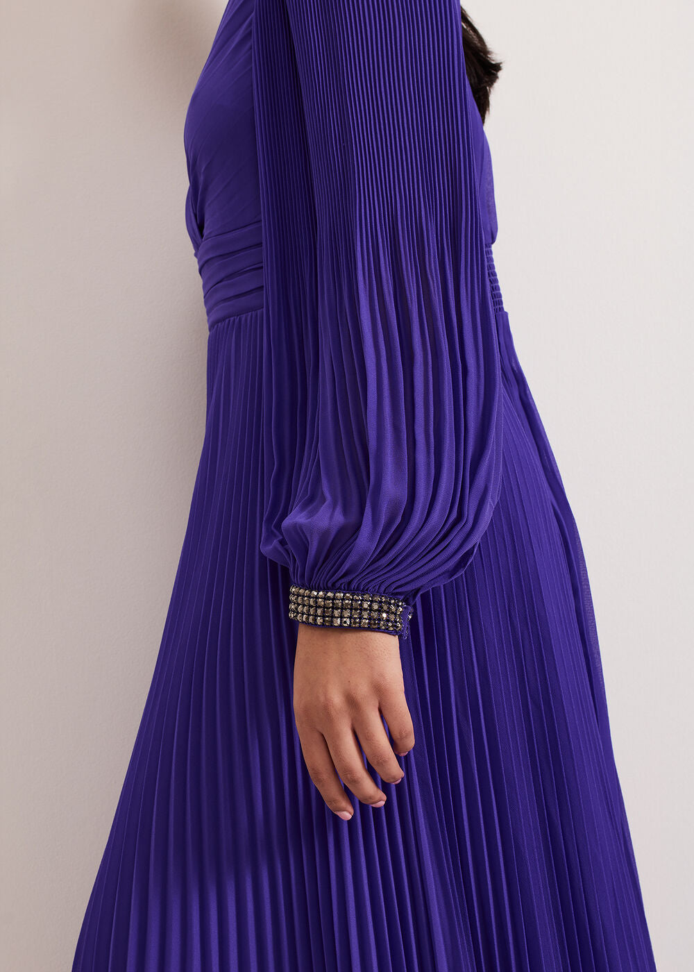 Petite Beaded Dress - Purple
