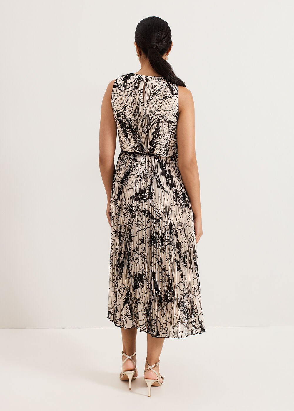 Petite Sandra Dress - Black/Ivory