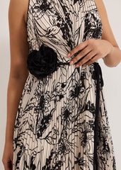 Petite Sandra Dress - Black/Ivory