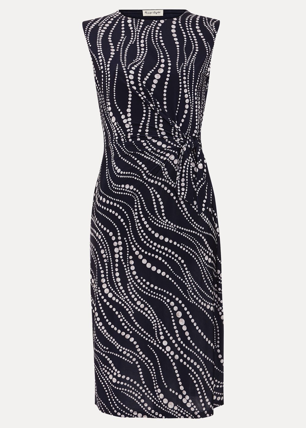 Josey Pearl Dress - Navy/Ivory