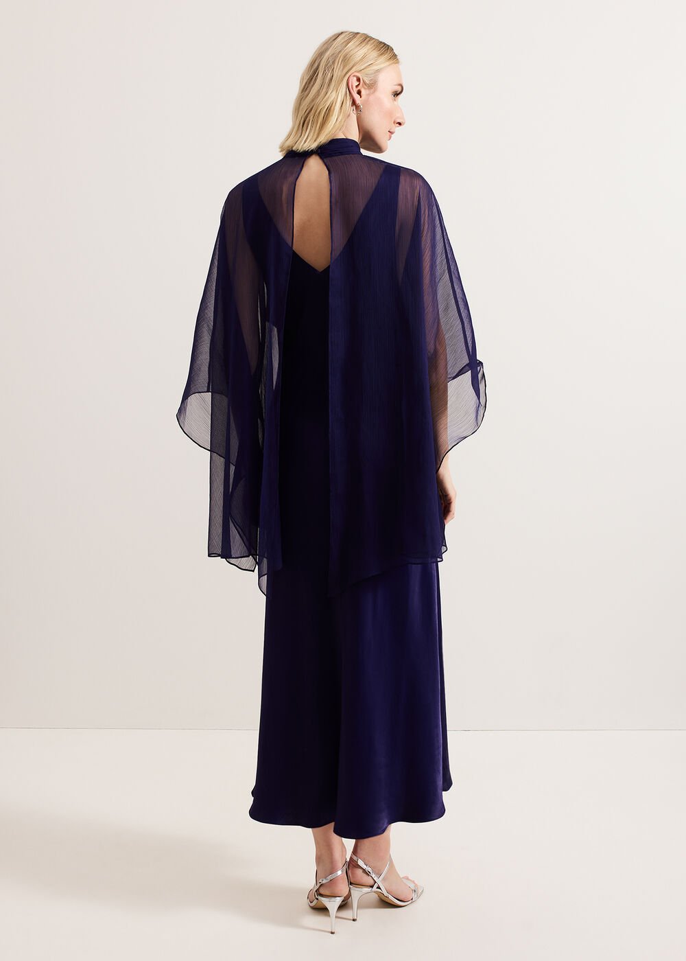 Kyra Overlay Dress - Navy