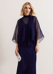 Kyra Overlay Dress - Navy