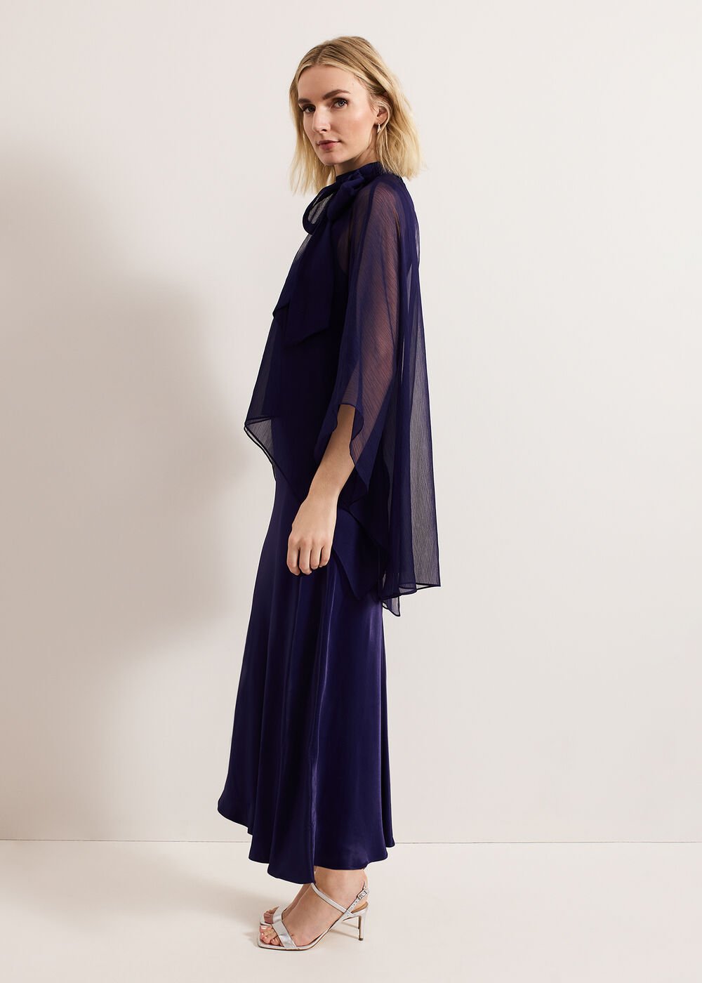 Kyra Overlay Dress - Navy