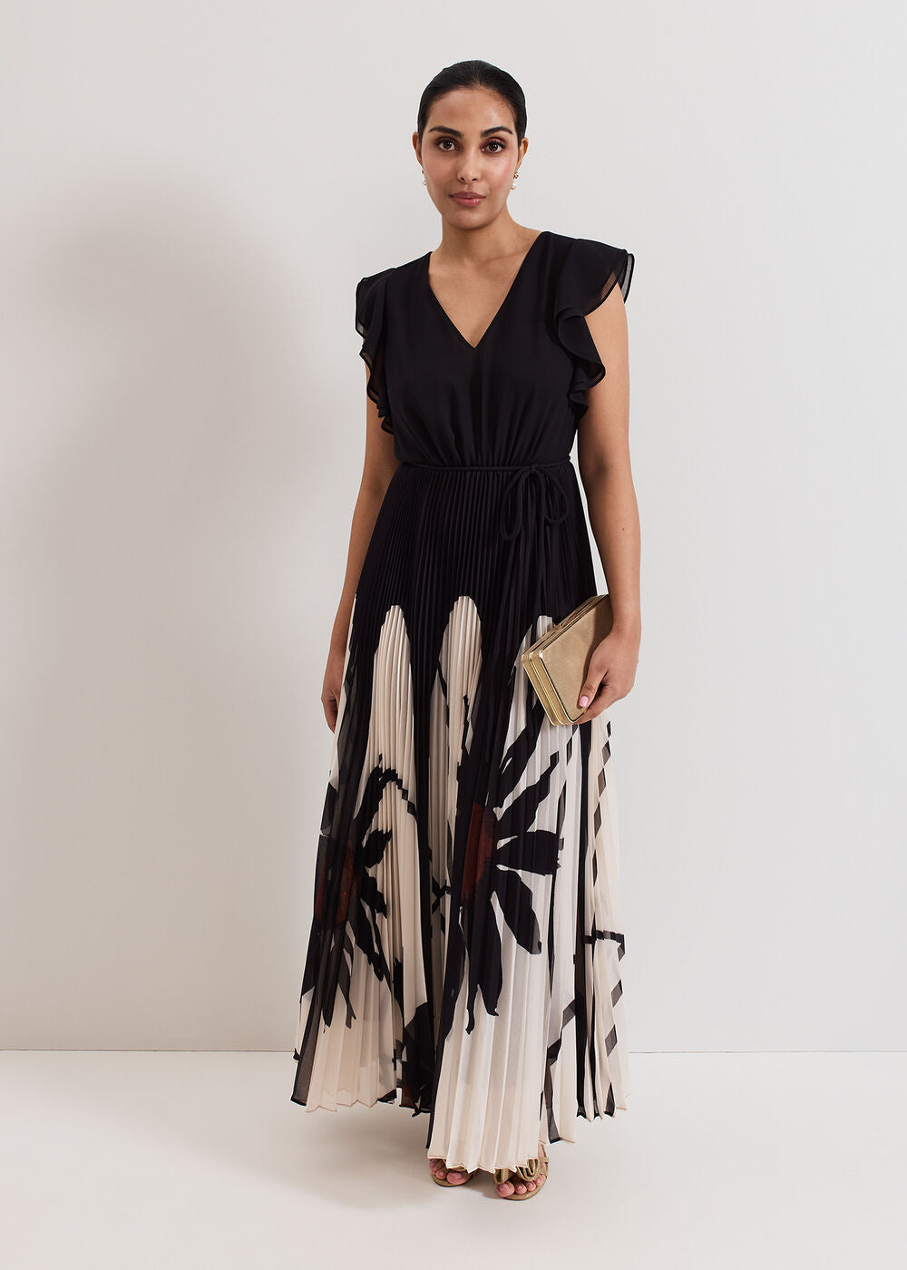 Petite Uma Dress - Black Multi