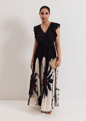 Petite Uma Dress - Black Multi