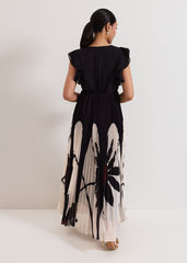 Petite Uma Dress - Black Multi