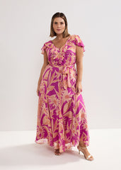 Dinara Printed Dress - Pink