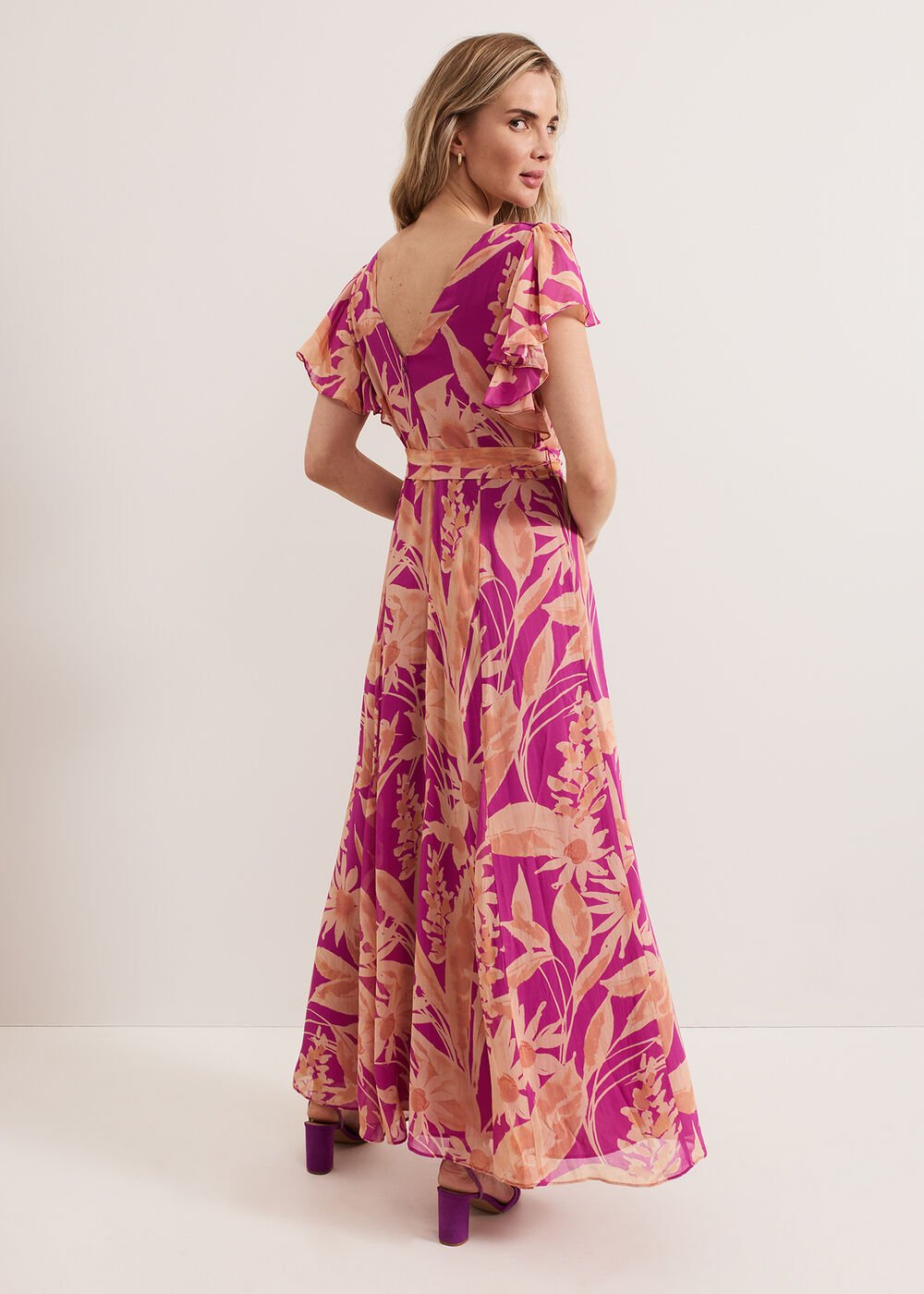 Dinara Printed Dress - Pink