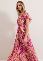 Dinara Printed Dress - Pink