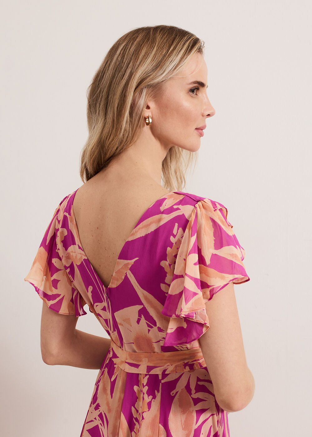 Dinara Printed Dress - Pink