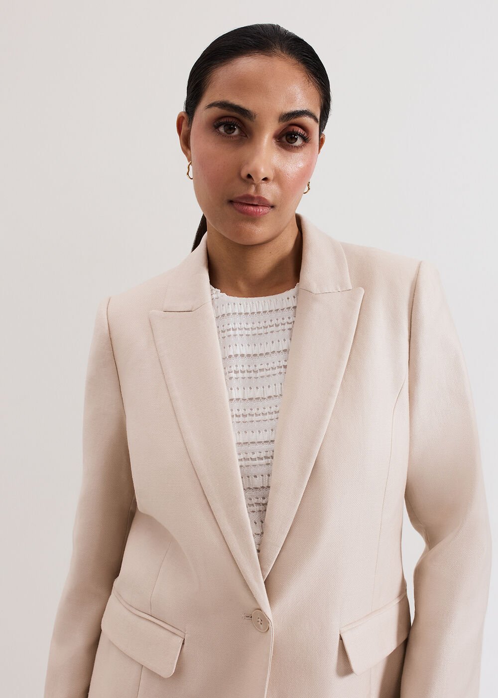 Amble Petite Blazer - Stone