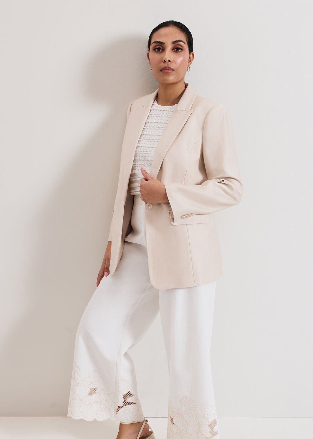 Amble Petite Blazer - Stone