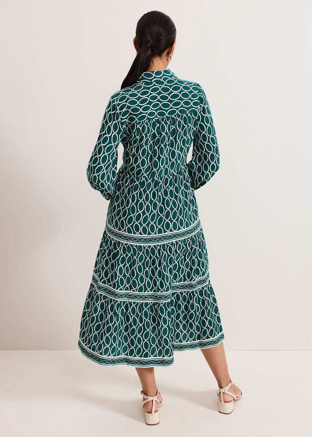 Petite Tiered Dress - Green