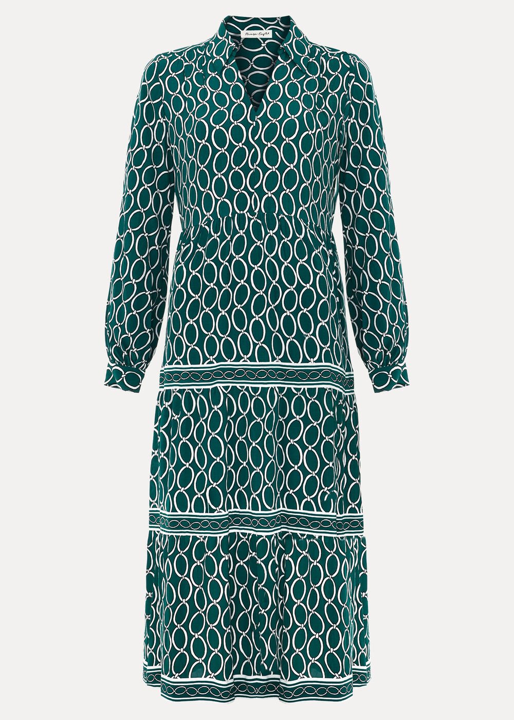 Petite Tiered Dress - Green