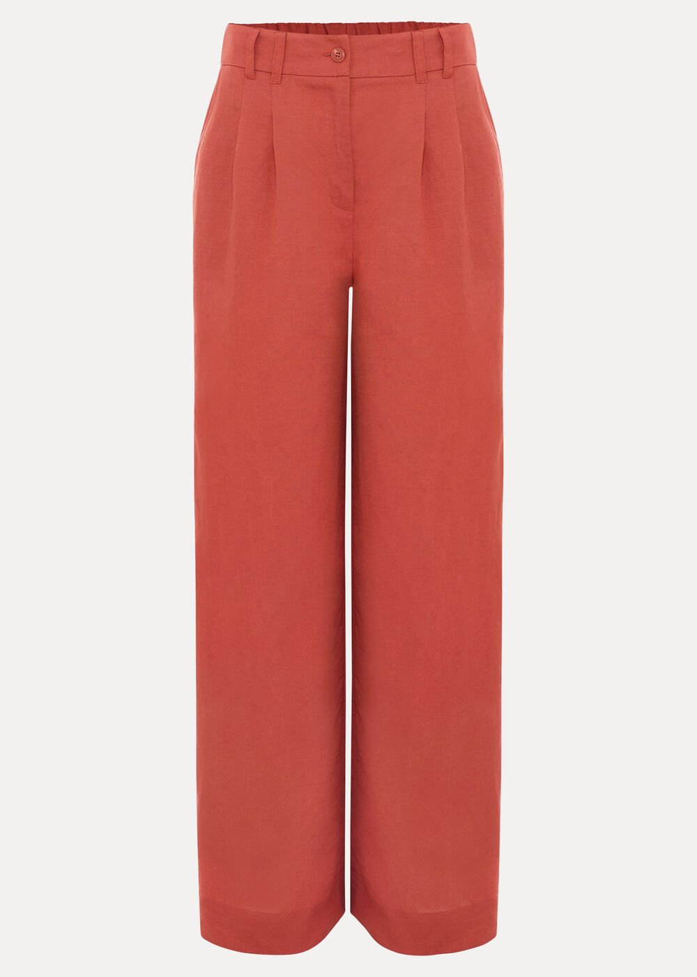 Lottie Linen Trouser - Brown