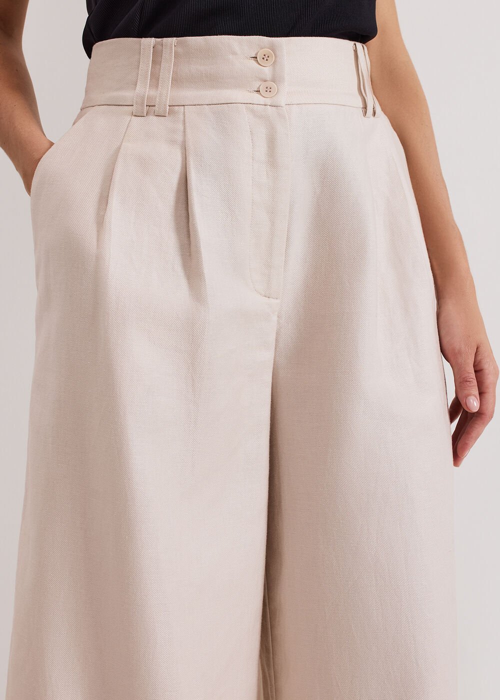 Amble Linen Trouser - Stone