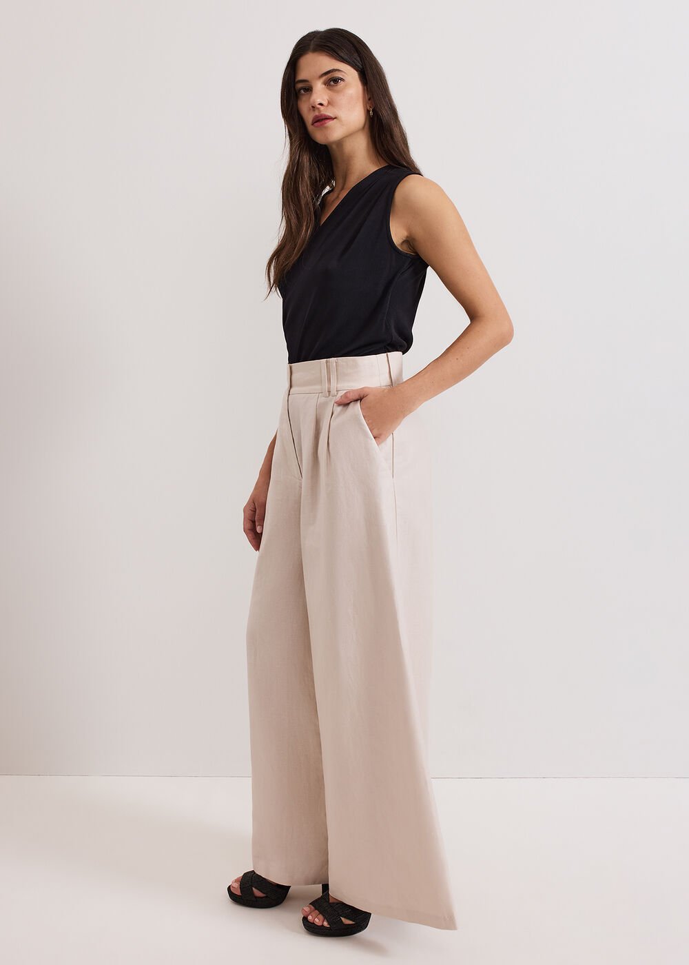 Amble Linen Trouser - Stone