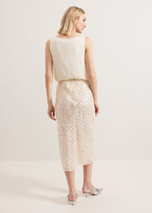 Alma Pencil Skirt - Neutral