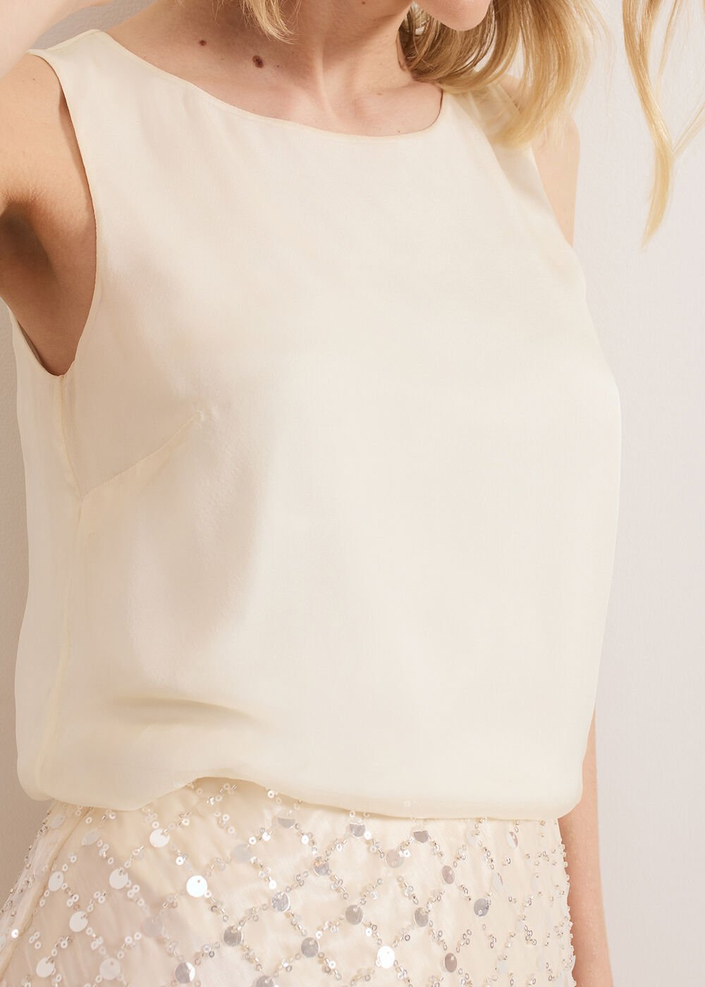 Daya Silk Cami - Cream