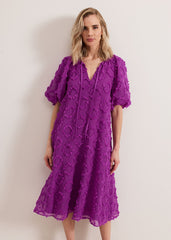 Bella Midi Dress - Purple