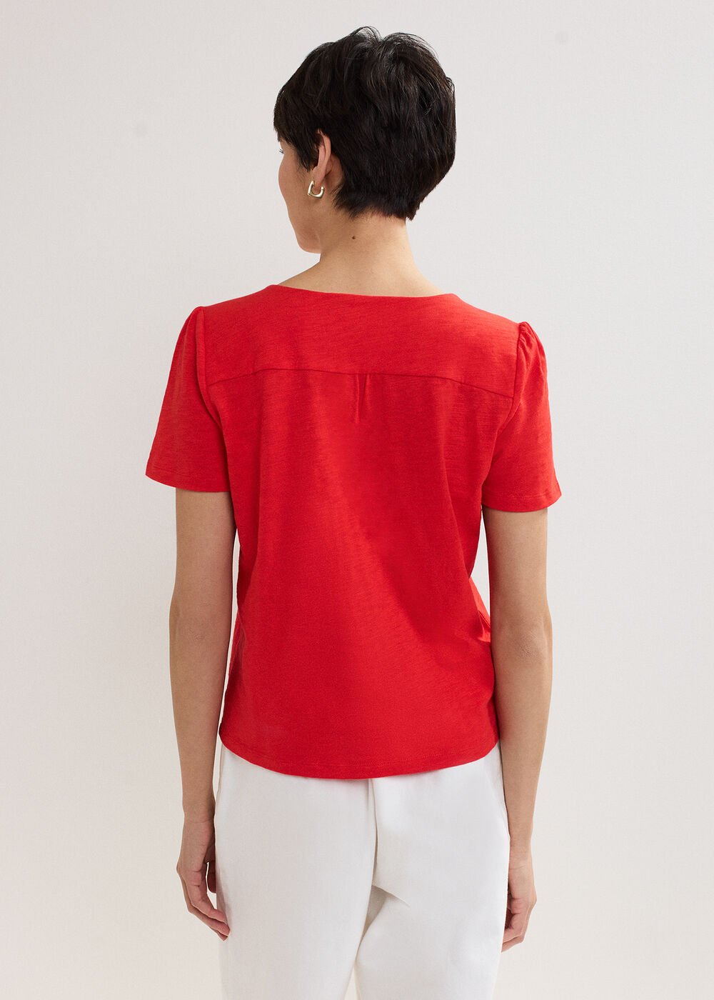 Lorenna Jersey Top - Red