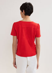 Lorenna Jersey Top - Red