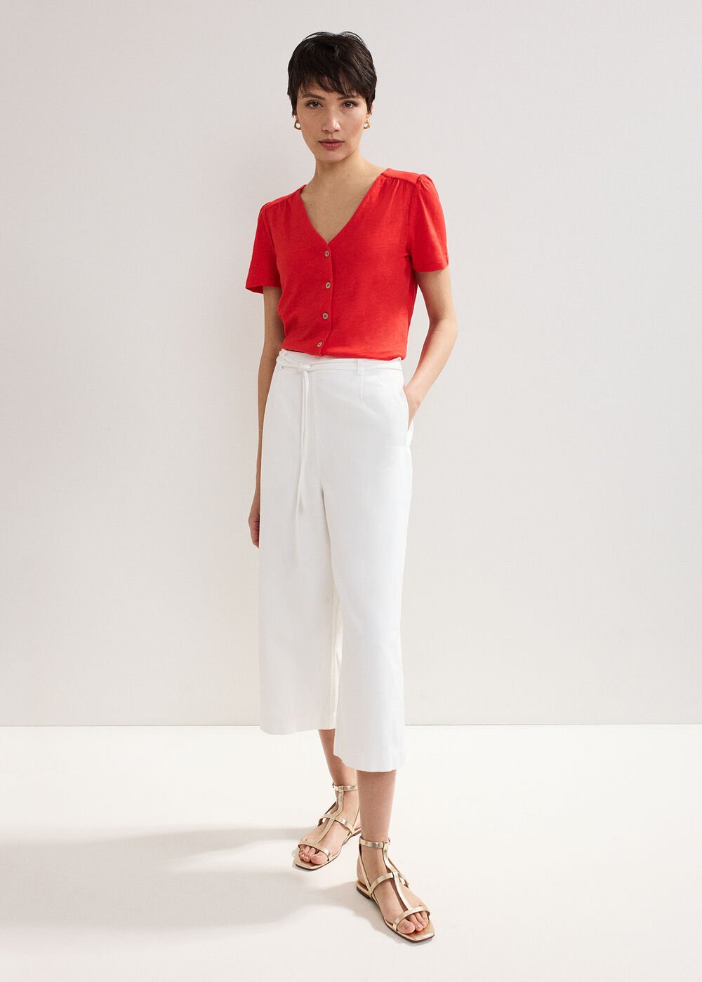 Lorenna Jersey Top - Red