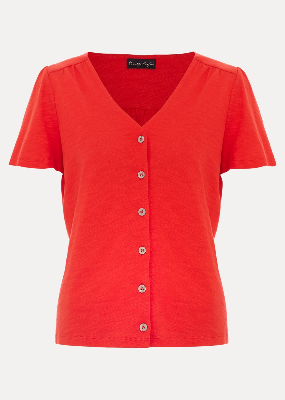 Lorenna Jersey Top - Red