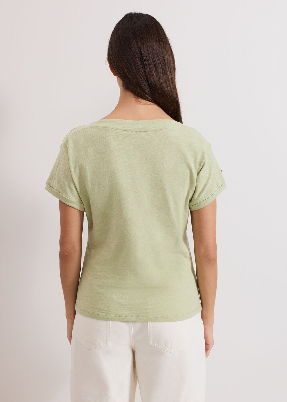 Suzie Button Top - Green