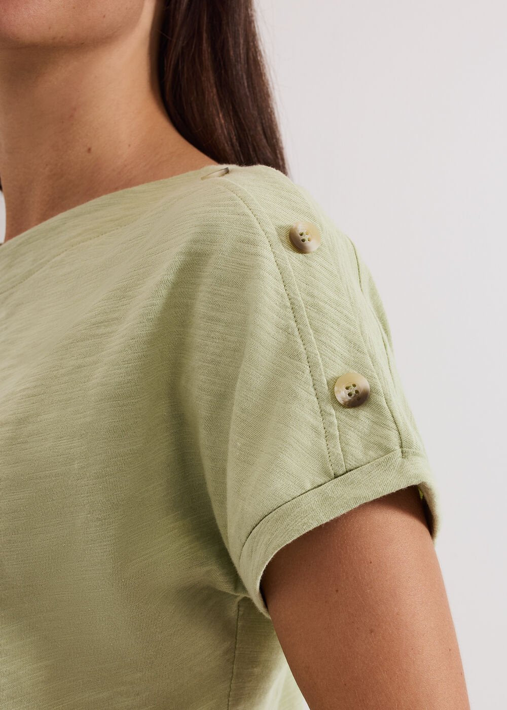 Suzie Button Top - Green